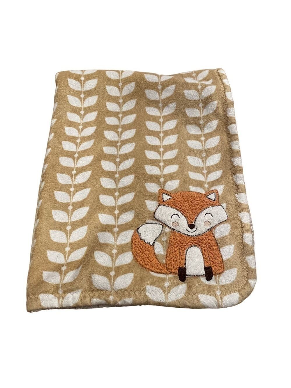 Carters Fox Blanket Sherpa Throw Baby Brown Orange Lovey